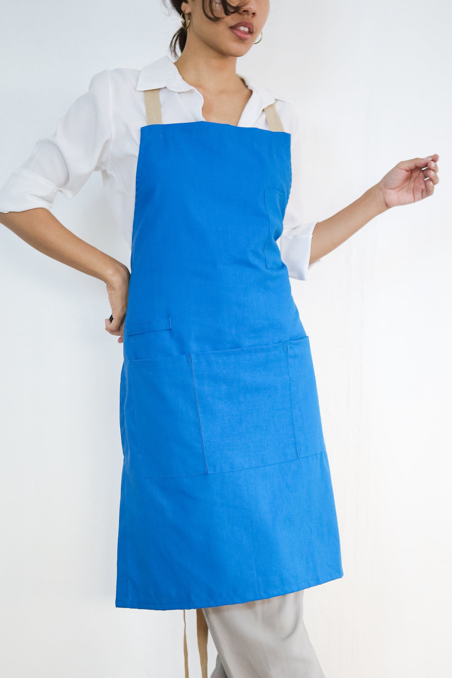 Tropical Cross-back Apron in Wave
